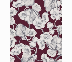 Обои с крупными цветами Khroma Kent Anemone Fushia KEN302