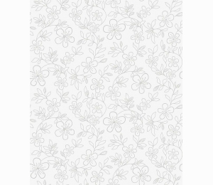 Обои с серебристыми цветами Khroma Kidzzz Snooze Silver KIZ402