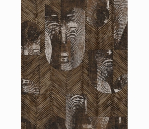Обои с этническими масками Khroma Tribute Mask Bamboo TRI305