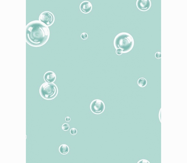 Обои для детской с пузырями Khroma Kidzzz Bubbles Aqua KIZ101
