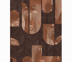 Обои с этническими масками Khroma Tribute Mask Coconut TRI302