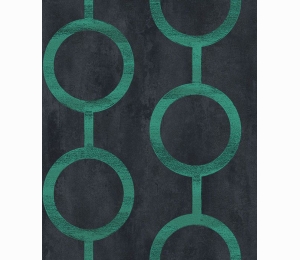 Обои с крупными кольцами Khroma Prisma Contemporary Teal PRI207