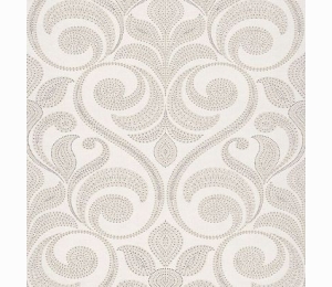 Обои с крупным узором Khroma Bruggia Eleonora White BRU201