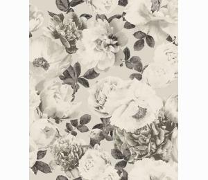 Обои с крупными пионами Khroma Kent Rosegarden Winter KEN005