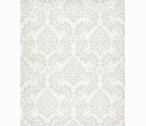 Обои белые с дамаском Khroma Serenade Aria Snow SER302