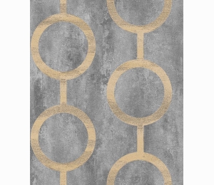 Обои с крупными кольцами Khroma Prisma Contemporary Metal PRI202