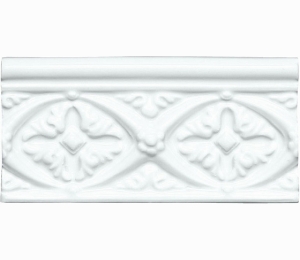 Бордюры ADEX NERI Relieve Bizantino Blanco Z 7,5x15 см ADNE4002