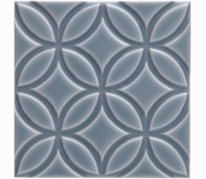 Декоративные элементы ADEX NERI Relieve Botanical Storm Blue 15x15 см ADNE4143