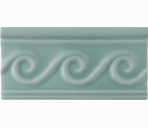 Бордюры ADEX NERI Relieve Olas PB Sea Green 7,5x15 см ADNE4145