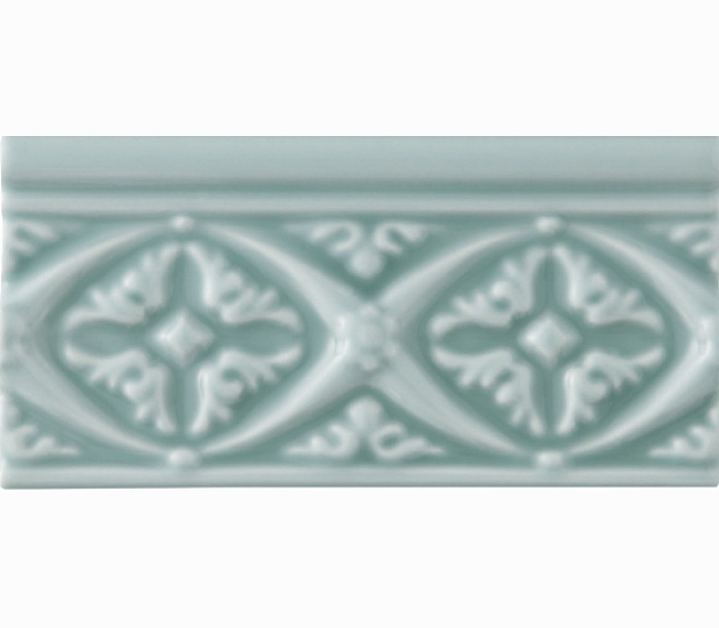 Бордюры ADEX NERI Relieve Bizantino Sea Green 7,5x15 см ADNE4146