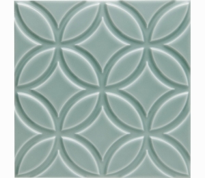 Декоративные элементы ADEX NERI Relieve Botanical Sea Green 15x15 см ADNE4147