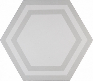 Керамогранит ADEX PAVIMENTO Hexagono Deco Light Gray 20x23 см ADPV9019