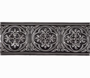 Бордюры ADEX STUDIO Бордюр Relieve Palm Beach Volcanico 7,5x19,8 см ADST4006