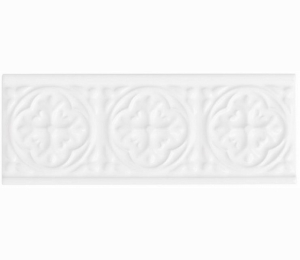 Бордюры ADEX STUDIO Бордюр Relieve Palm Beach Snow Cap 7,5x19,8 см ADST4001