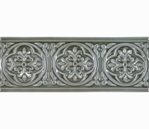 Бордюры ADEX STUDIO Бордюр Relieve Palm Beach Eucalyptus 7,5x19,8 см ADST4004