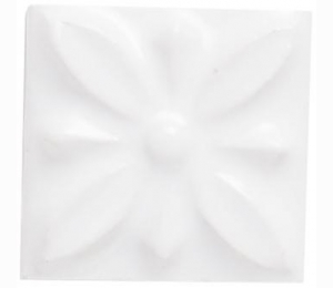 Декоративные элементы ADEX STUDIO Вставка Relieve Flor № 1 Snow Cap 3x3 см ADST4053