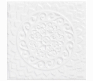 Декоративные элементы ADEX STUDIO Декор Relieve Mandala Universe Snow Cap 14,8x14,8 см ADST4074