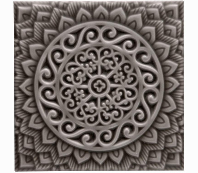 Декоративные элементы ADEX STUDIO Декор Relieve Mandala Universe Timberline 14,8x14,8 см ADST4078