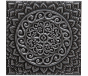 Декоративные элементы ADEX STUDIO Декор Relieve Mandala Universe Volcanico 14,8x14,8 см ADST4079