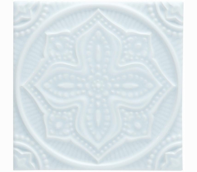 Декоративные элементы ADEX STUDIO Декор Relieve Mandala Planet Ice Blue 14,8x14,8 см ADST4096