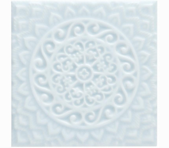 Декоративные элементы ADEX STUDIO Декор Relieve Mandala Universe Ice Blue 14,8x14,8 см ADST4102