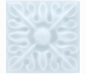 Декоративные элементы ADEX STUDIO Вставка Relieve Flor № 2 Ice Blue 3x3 см ADST4110