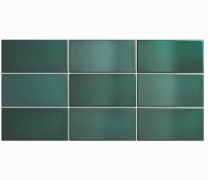 Керамическая плитка для стен EQUIPE CRACKLE Esmerald Green 7,5x15 см 25033