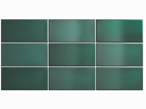 Керамическая плитка для стен EQUIPE CRACKLE Esmerald Green 7,5x15 см 25033