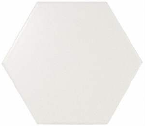 Керамическая плитка для стен EQUIPE SCALE Hexagon White Matt 10,7x12,4 см 21767