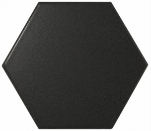 Керамическая плитка для стен EQUIPE SCALE Hexagon Black Matt 10,7x12,4 см 21909