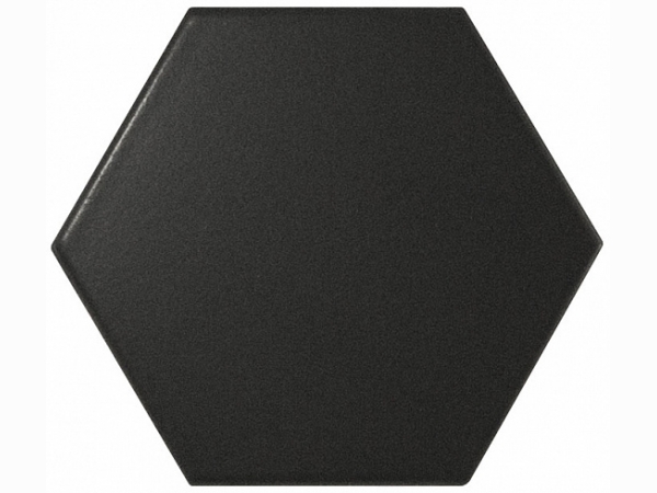 Керамическая плитка для стен EQUIPE SCALE Hexagon Black Matt 10,7x12,4 см 21909