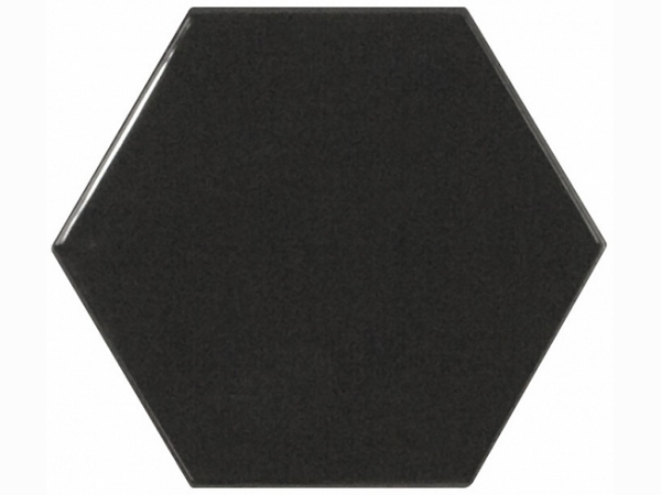 Керамическая плитка для стен EQUIPE SCALE Hexagon Black 10,7x12,4 см 21915