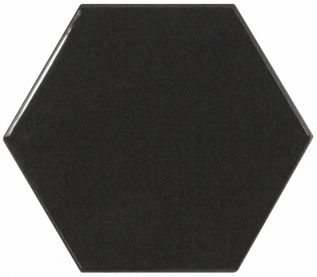 Керамическая плитка для стен EQUIPE SCALE Hexagon Black 10,7x12,4 см 21915