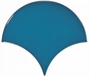 Керамическая плитка для стен EQUIPE SCALE Electric Blue Fan 10,6x12 см 23841