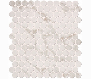 Мозаика FAP CERAMICHE ROMA Calacatta Round Mosaico fLTO 30x30 см