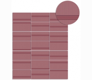 Керамическая плитка Vives Ceramica Pincio Burdeos 10x20