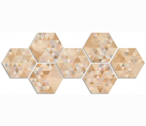 Керамическая плитка Laverton Hexagono Benenden Multicolor 23x26,6