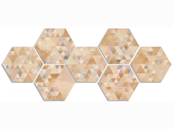 Керамическая плитка Laverton Hexagono Benenden Multicolor 23x26,6