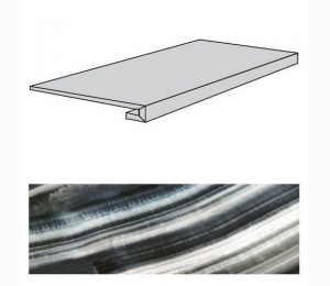 Керамическая плитка Rex Alabastri Fume Gradino 33x120 739918 (d)