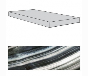 Керамическая плитка Rex Alabastri Fume Angolo Gradino 33x120 739928 (d)