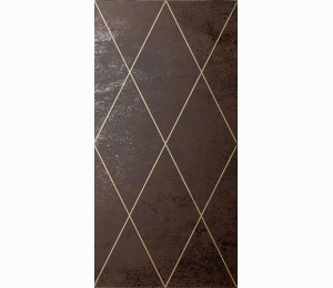 Керамическая плитка для стен PETRACER'S AD MAIORA Rhombus Oro su Moro 50x100 см