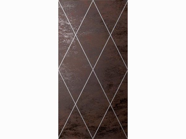 Керамическая плитка для стен PETRACER'S AD MAIORA Rhombus Platino su Moro 50x100 см