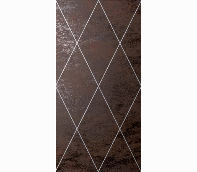 Керамическая плитка для стен PETRACER'S AD MAIORA Rhombus Platino su Moro 50x100 см