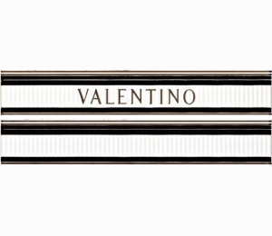 Керамическая плитка Valentino LIST. V. ELITE BIANCO/NERO 5x30 MRV178