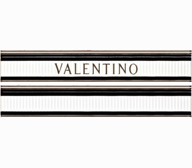 Керамическая плитка Valentino LIST. V. ELITE BIANCO/NERO 5x30 MRV178