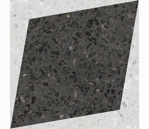 Керамогранит WOW DROPS Natural Drops Rhombus Decor Graphite 108807 18,5x18,5 см