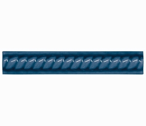Бордюры ADEX MODERNISTA Trenza PB C/C Azul Oscuro 2,5x15 см ADMO5183