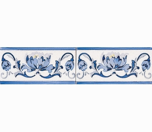 Бордюры ADEX MODERNISTA Cenefa Benidoleig PB Azul C/C B 7,5x15 см ADMO3033