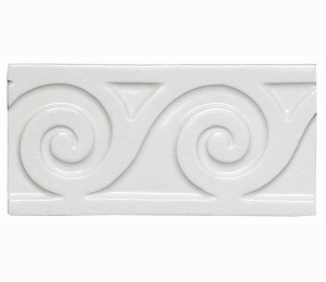  Бордюры ADEX MODERNISTA Relieve Mar C/C Blanco 7,5x15 см ADMO4087