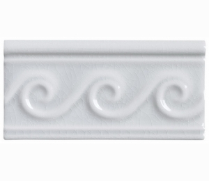 Бордюры ADEX MODERNISTA Relieve Olas C/C Cadet Gray 7,5x15 см ADMO4122